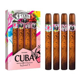 Mini Set de 4 Piezas Cuba Quad para Mujer de Cuba Paris EDP 35ML