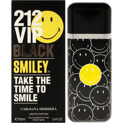 Perfume 212 VIP Black Smiley para Hombre de Carolina Herrera EDP 100ML