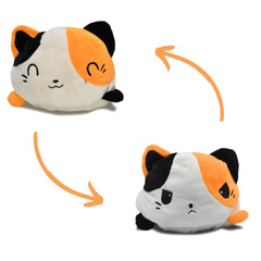 Peluche Gato Reversibles Feliz - Enojado