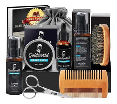 Kit Barba Cuidado Para Hombres, Set Herramientas De Aseo