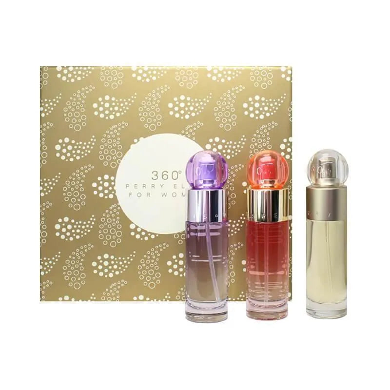 Mini Set Trio 360° Para Mujer De Perry Ellis 30ML