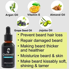 Kit Barba Cuidado Para Hombres, Set Herramientas De Aseo