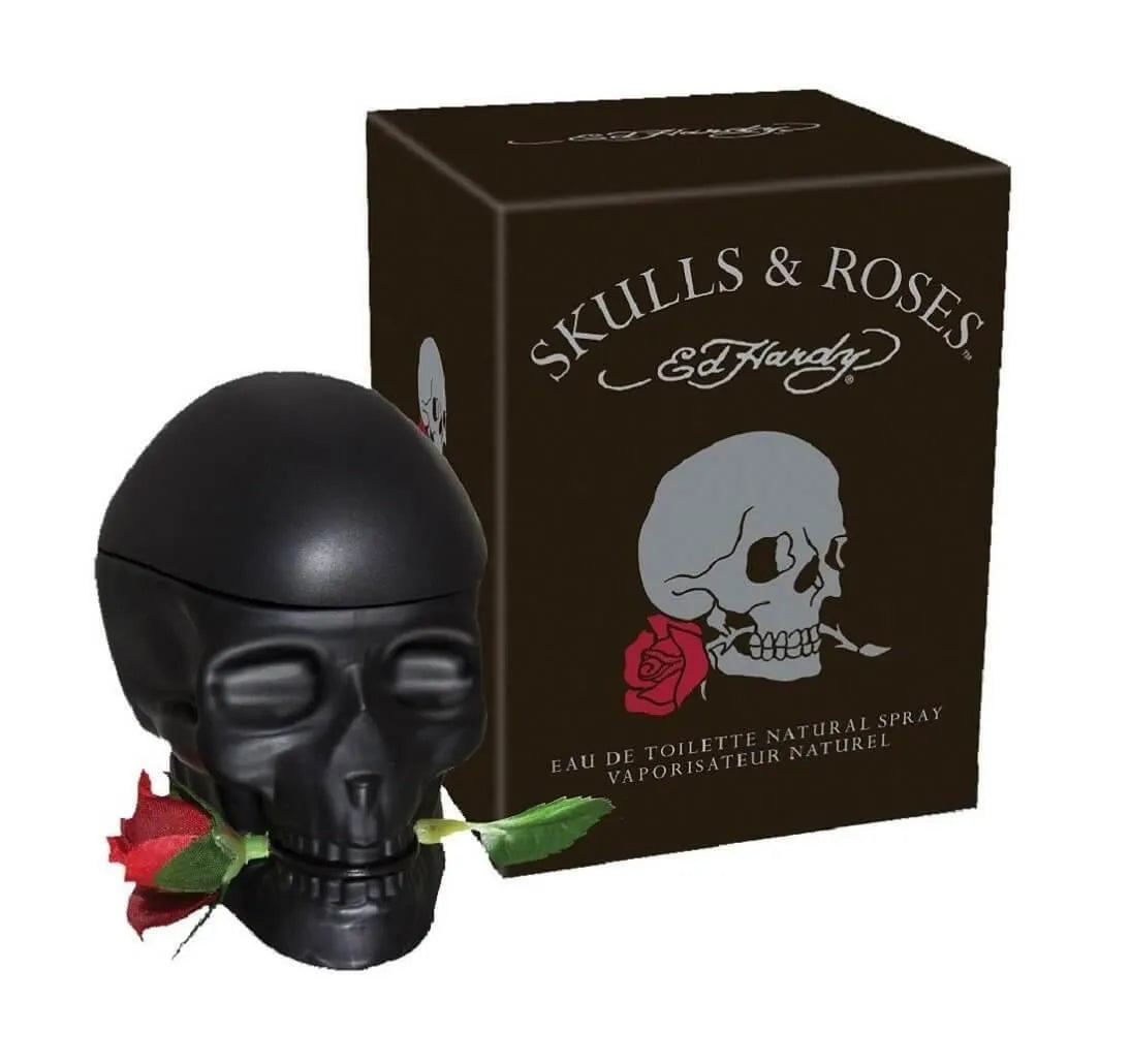 Perfume Ed Hardy Skulls & Roses Para Hombre de Christian Audigier EDT 100ML