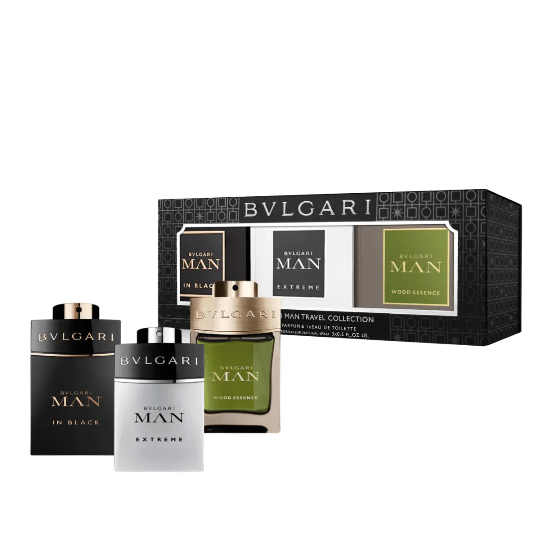 Mini Set 3 Piezas para Hombre Bvlgari Travel Collection 15ML
